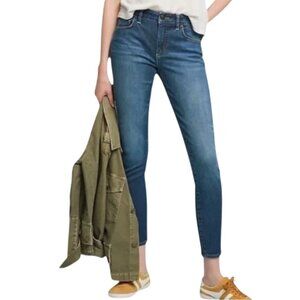 NEW Anthropologie Pilcro High Rise Script Jean Blue Size S